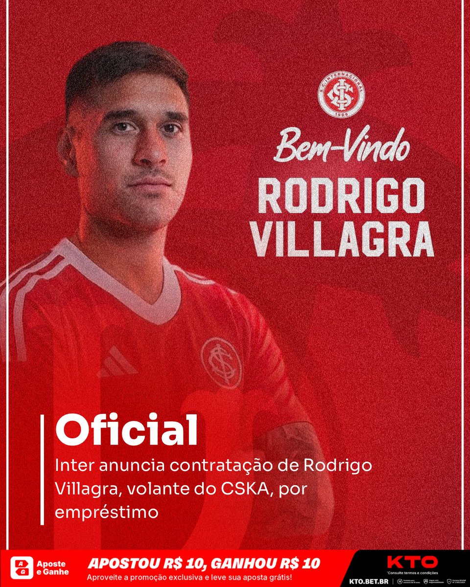 O argentino de 24 anos é o novo reforço do Inter

Com passagens por Rosário Central, Talleres de Córdoba e River Plate, o atleta chega ao colorado por empréstimo de um ano com cláusula de obrigação de compra fixada em $4,5 milhões, caso atinja 60% de participação em jogos.