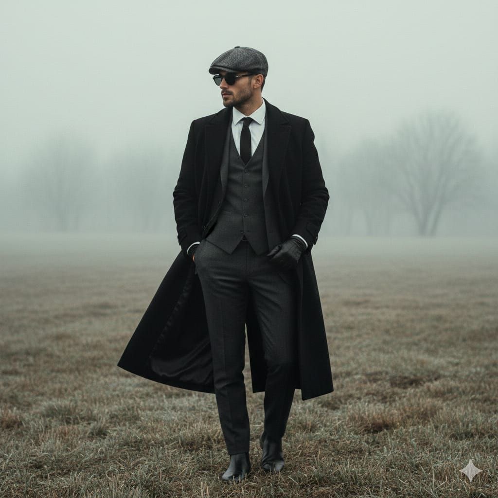 Cinematic Fashion Portrait in Fog Prompt - Image 1