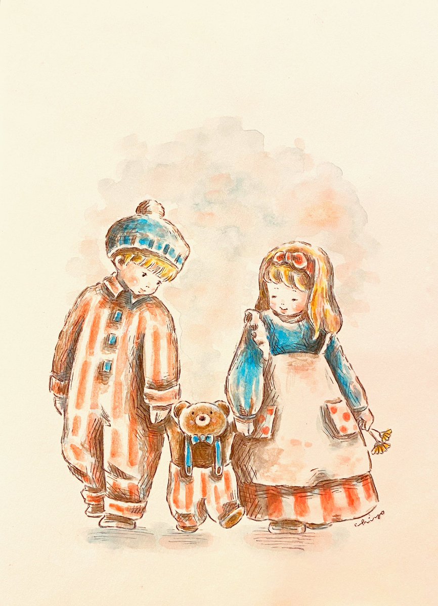 いろんな家族のかたち。

全ての始まりはひとつの点。

ひとつがひろがって
ふたつ、みっつ、よっつ。

みんな手を繋いで
(点と点が繋がって)
まあるいかたちになる。

だからみんなみんな
家族だよ。

『僕の大好きな家族』

pienitrunkukka.shop/items/6928c66c…

#イラスト #絵本 #illustration