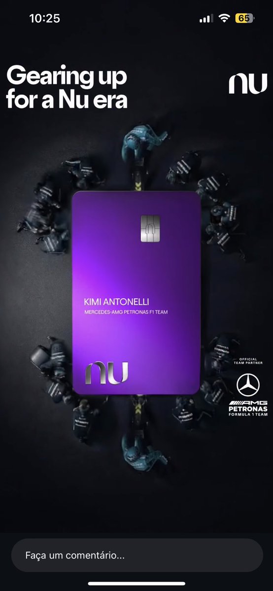 MercedesAMGF1BR's tweet image. George e Kimi x Nubank 💜