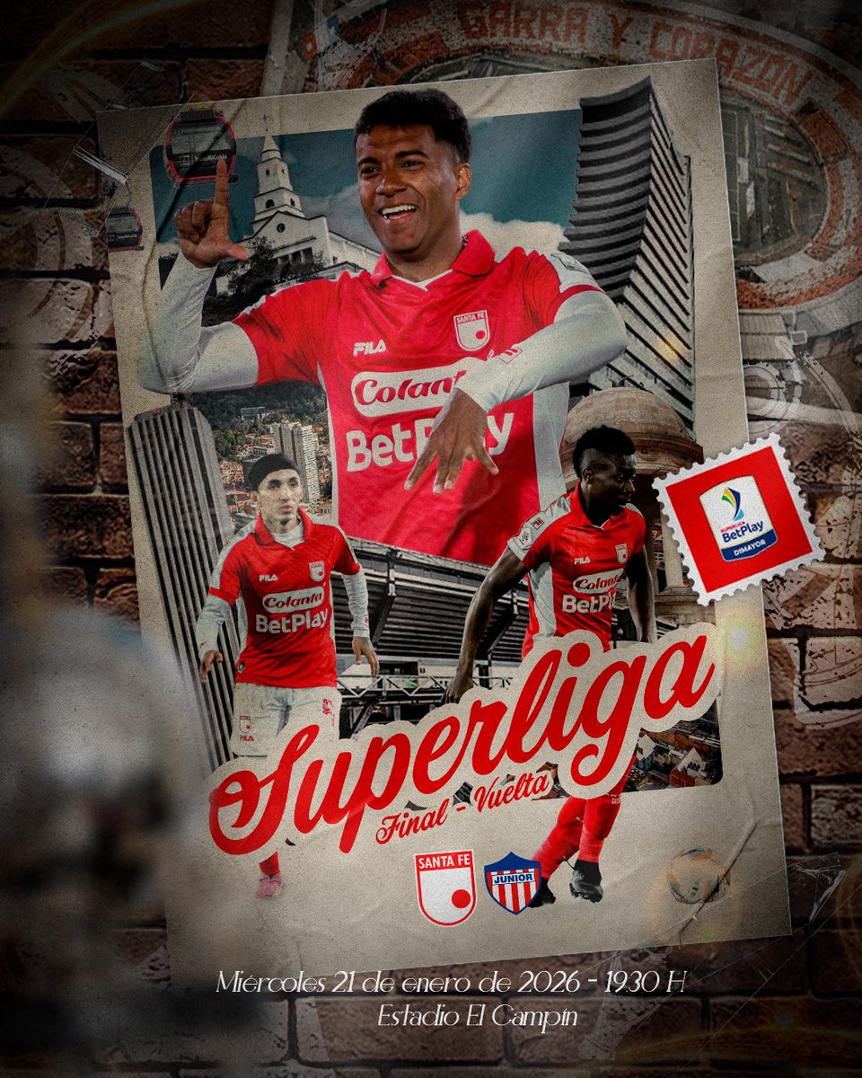 ¡Hoy vamos 𝐭𝐨𝐝𝐨𝐬 𝐣𝐮𝐧𝐭𝐨𝐬 por los 90 minutos definitivos 🦁🏆🇮🇩!

Los esperamos en El Campín con GARRA, FE y CORAZÓN ✊🏻❤️ por la final - vuelta de la Superliga BetPlay Dimayor 2026.

¿Ya adquiriste tus entradas? 👉🏻 bit.ly/4jWluLN