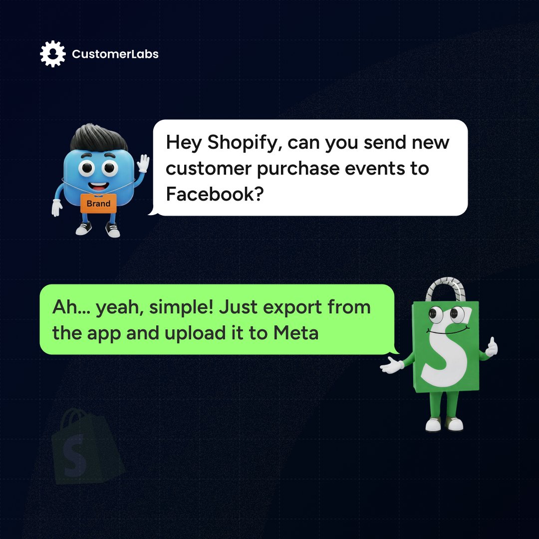 customerlabsco's tweet photo. Shopify is a great website builder. But expecting it to train Meta’s algorithm? That’s the mistake.

Basic tracking works. Real-time customer signals don’t

If Meta needs better learning, why rely on a store builder

#MetaCAPI #ShopifyCAPI #DitchshopifyCAPI #shopifyconversionsAPI https://t.co/uVC8aKXtnr