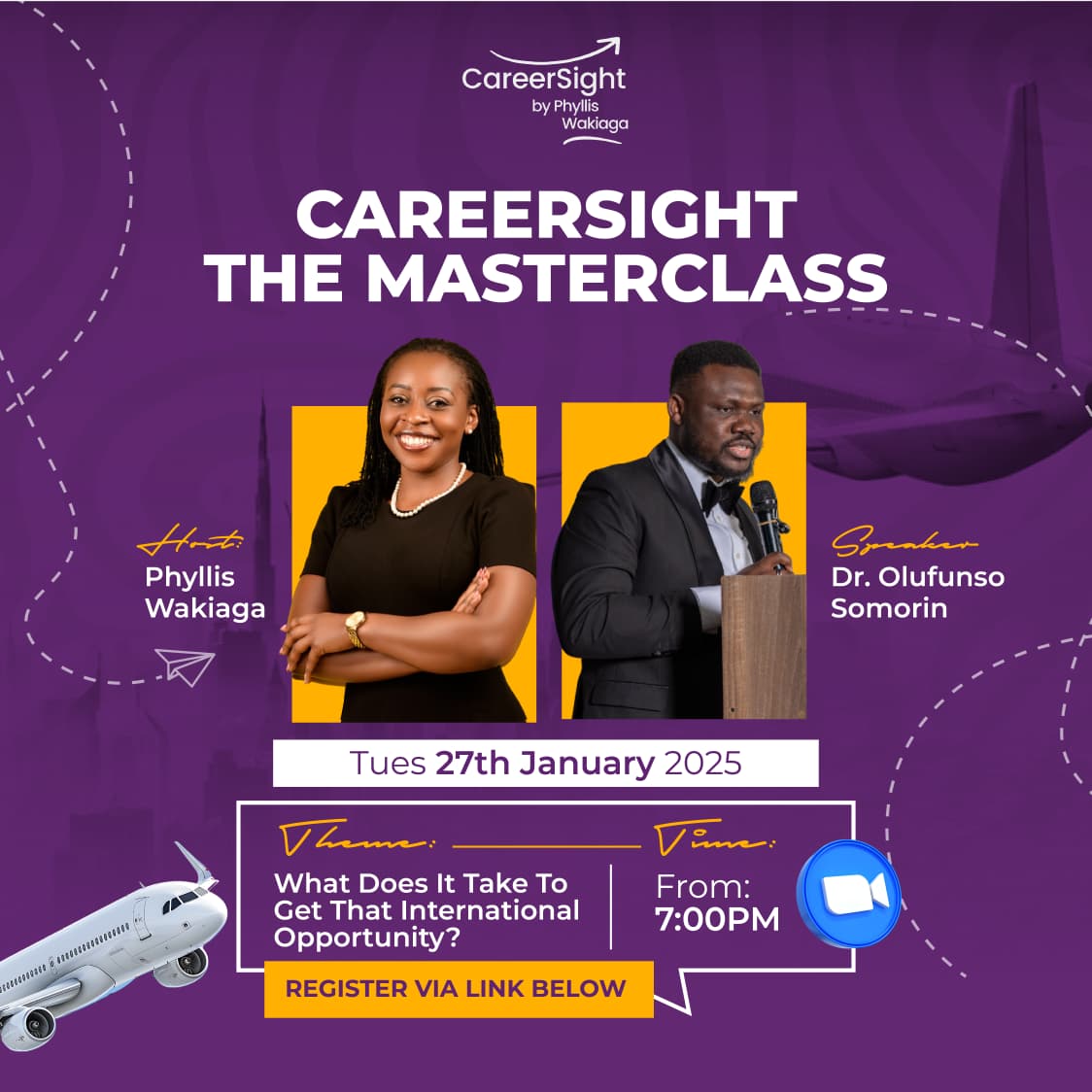 I’m excited to host the first-ever CareerSight Kenya MasterClass this Tuesday, 27th January 2026, at 7:00 pm! 

I will be joined by Dr. <a href="/funsosomorin/">Olufunso Somorin</a> for an in-depth conversation on how to spot, qualify for, and land international opportunities.

If you are considering a global