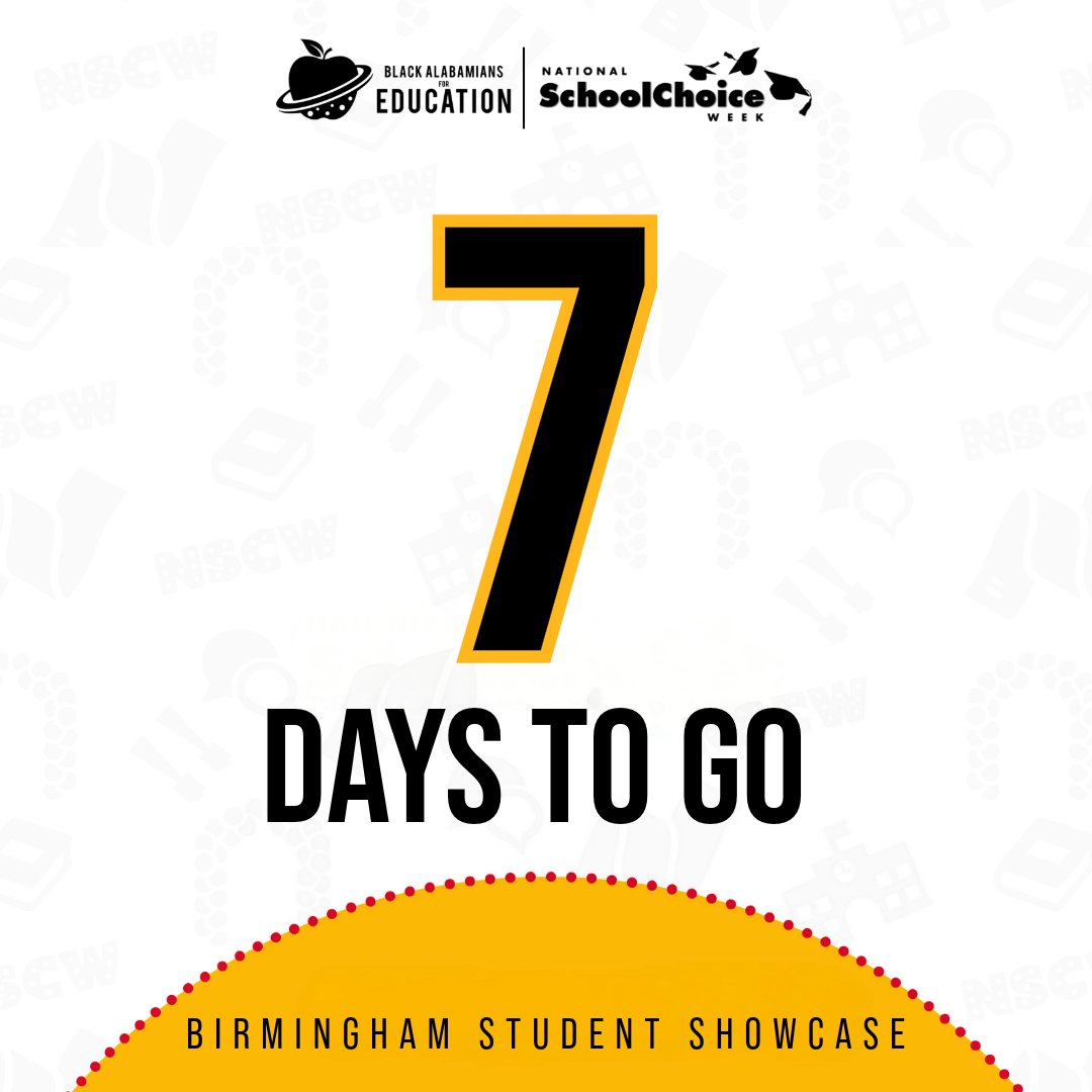 ⏳ The countdown is on! Only 7 days until the Birmingham Student Showcase. Are you ready? #CountdownToChoice #BA4E