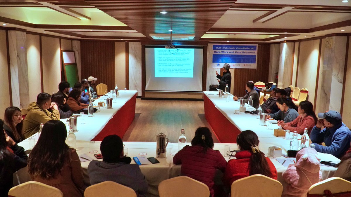 hrfilmcenter's tweet photo. Human Rights Film Center (HRFC), Unnati kathmandu, and IDEAS, in collaboration with the Canadian Fund for Local Initiatives (CFLI), organized a multi-stakeholder consultation on care work and the care economy in Pokhara.
CanadainNepal
#CFLI #careworkmatters #NHRIFF #CareEconomy https://t.co/p74fpNhNja