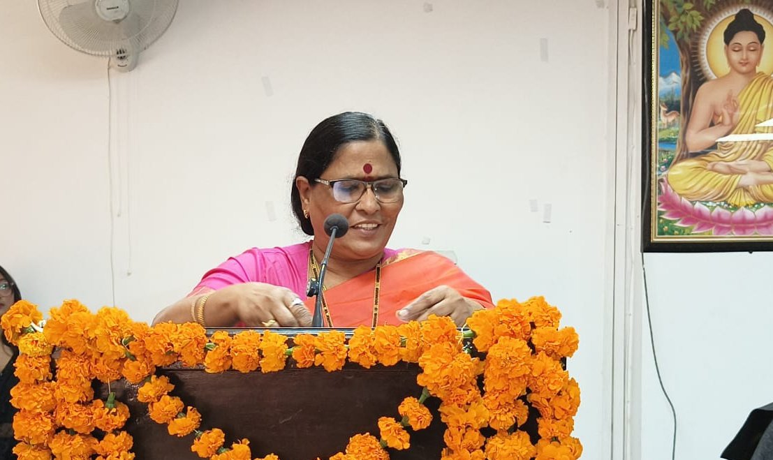 Today, NHRC Member, Smt Vijaya Bharathi Sayani addressed as Chief Guest the seminar on 'Advancing Right to Food Security and Nutrition in India: Human Rights Perspective' organised by Deptt of Law, School of Legal Studies, Babasaheb Bhimrao Ambedkar University in Lucknow, UP.
