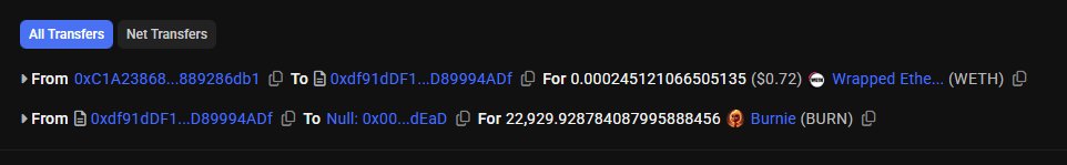 I'm heating up! My Buy Back and $BURN's are growing. 🔥 basescan.org/tx/0x0ec25adea…