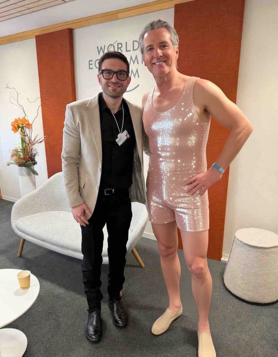 DigitalDaisyX's tweet photo. Treasury Secretary Scott Bessant described Gavin Newsom as:

“Patrick Bateman meets Sparkle Beach Ken”

Can’t stop laughing… 😂 https://t.co/Kk4PGFnQR5