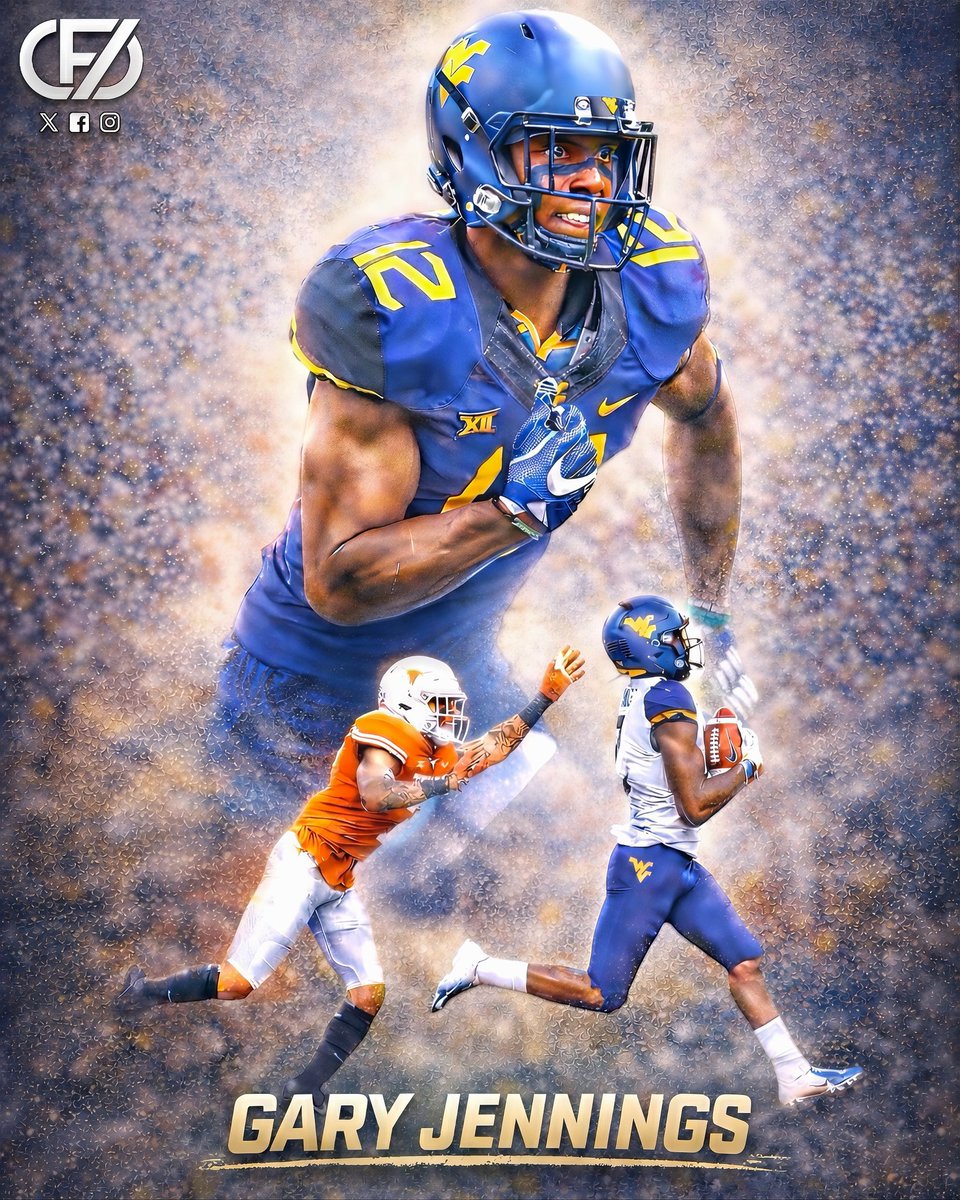 CFDonX's tweet image. “Snaps it anyway. Grier… lobs it in the air… Ooooh, what a what a catch, Gary Jennings Touchdown West Virginia!” 

-Gus Johnson