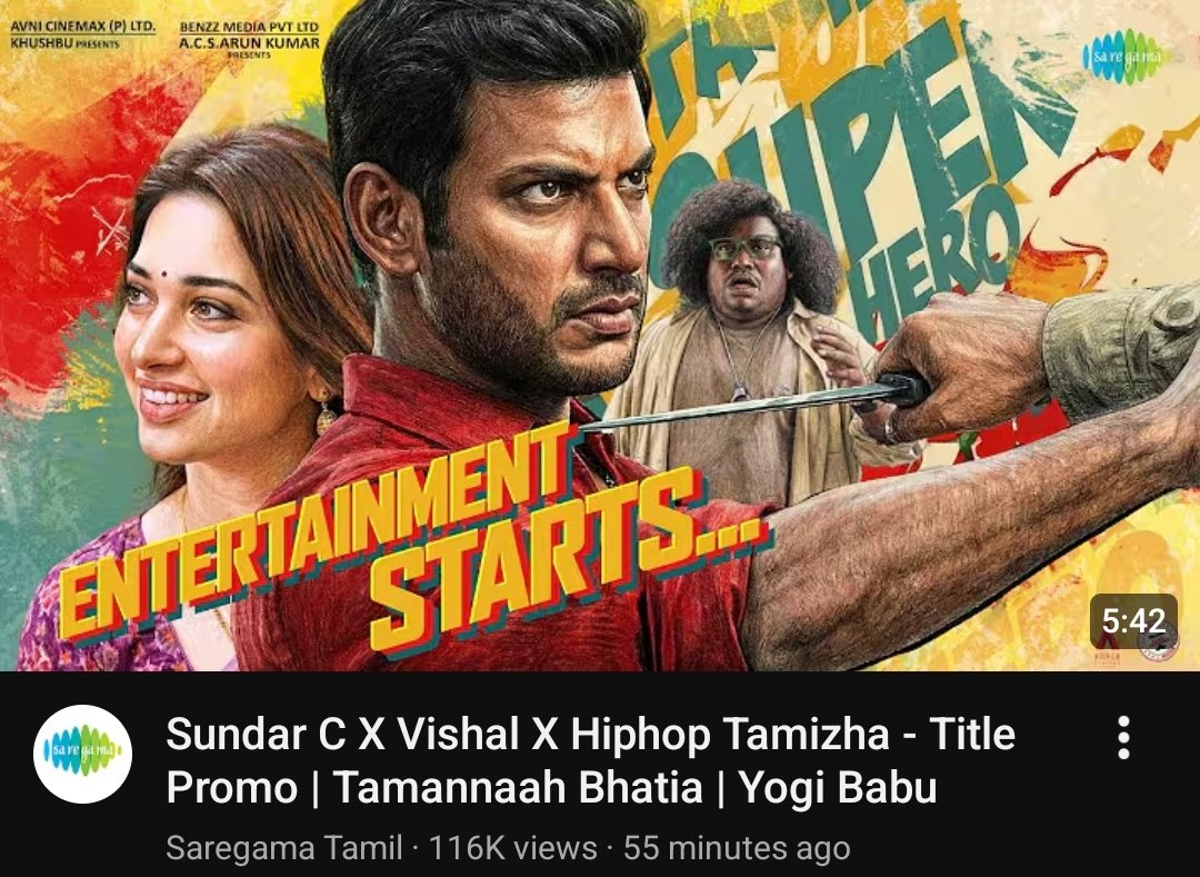 Zaktamilent's tweet image. youtu.be/q0N7kKRHbmM?si…
@VishalKOfficial
@SundarCdirector 
#funmode #winningcombo