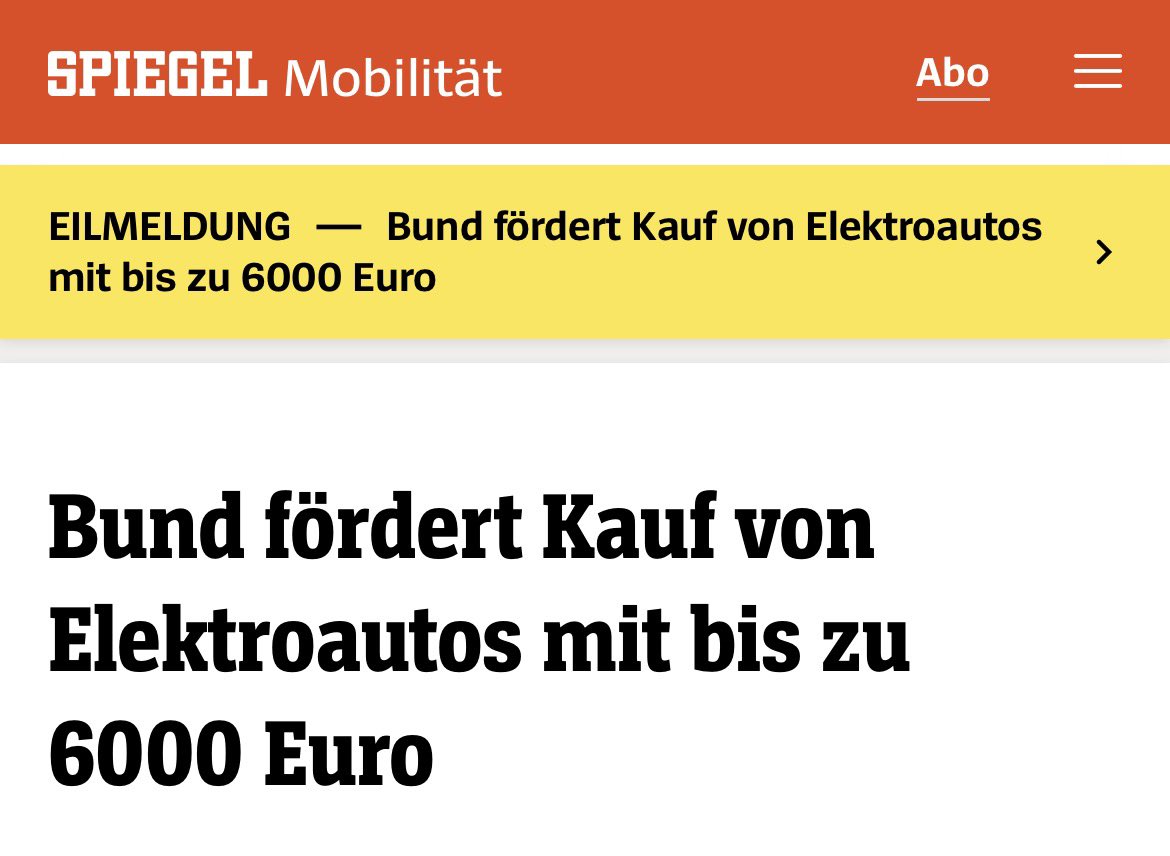 Die Notwendigkeit staatlicher Subventionen ist das Merkmal eines jeden überlegenen Produkts.