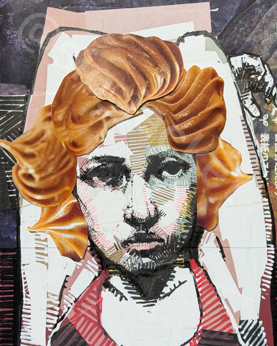 作品名「wish」 コラージュ作品の原画 wip コラージュ作品 製作中