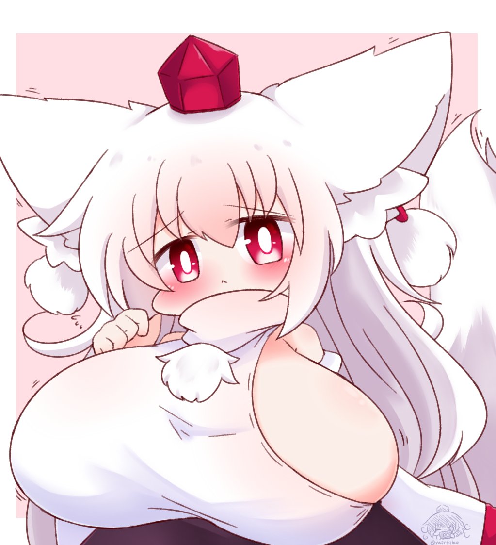 犬走椛 「椛ちゃん、胸元がサイドオープン」|ヤイレンコ🌸のイラスト