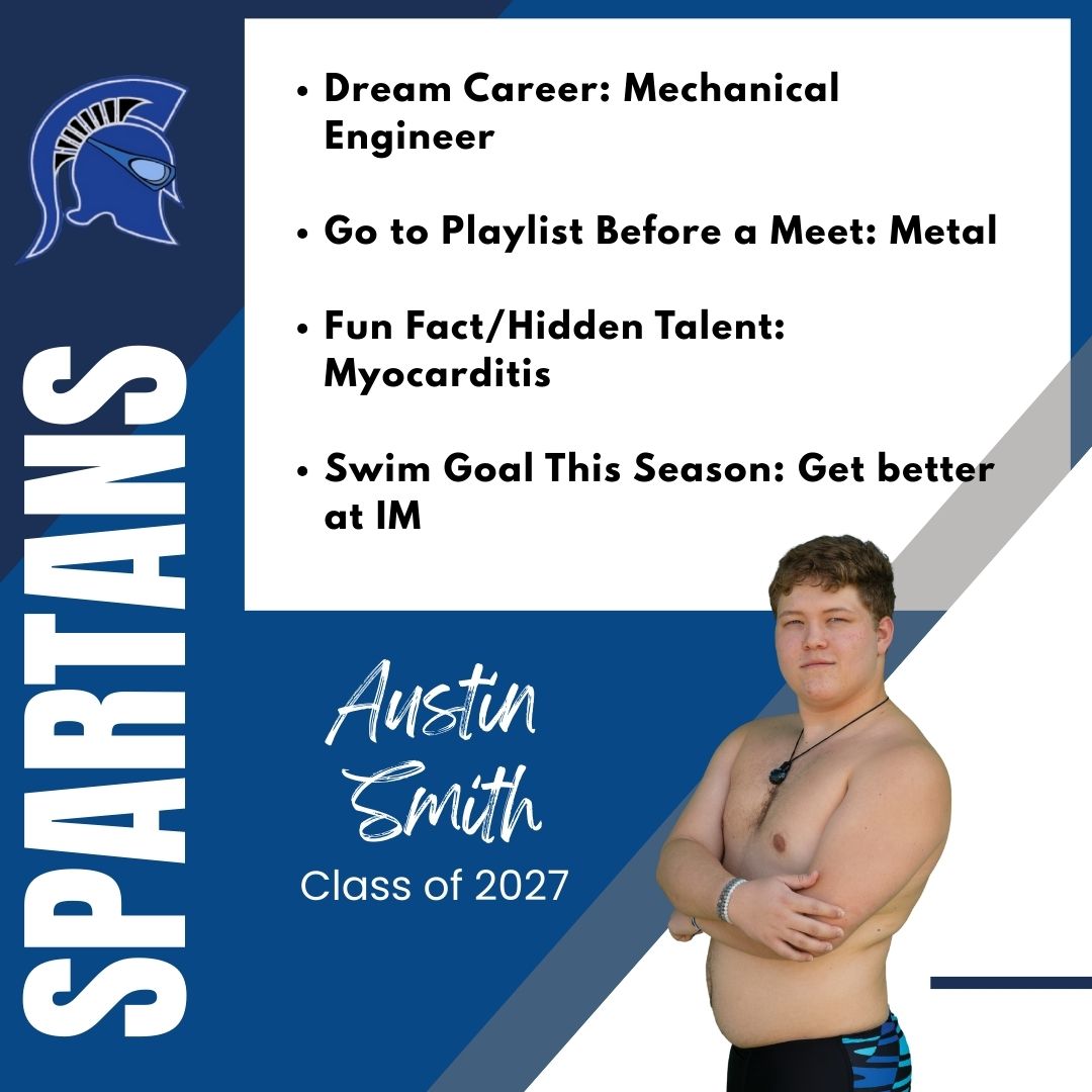 Get to know our swimmers: Spartan Junior spotlight: Part 1. 📷