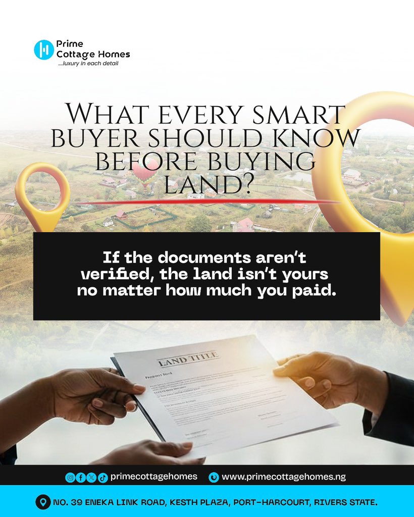 Land is only an asset when you buy it right.
Here’s what every smart buyer knows before paying.

🔍 Book an inspection today
📩 Send me a DM
