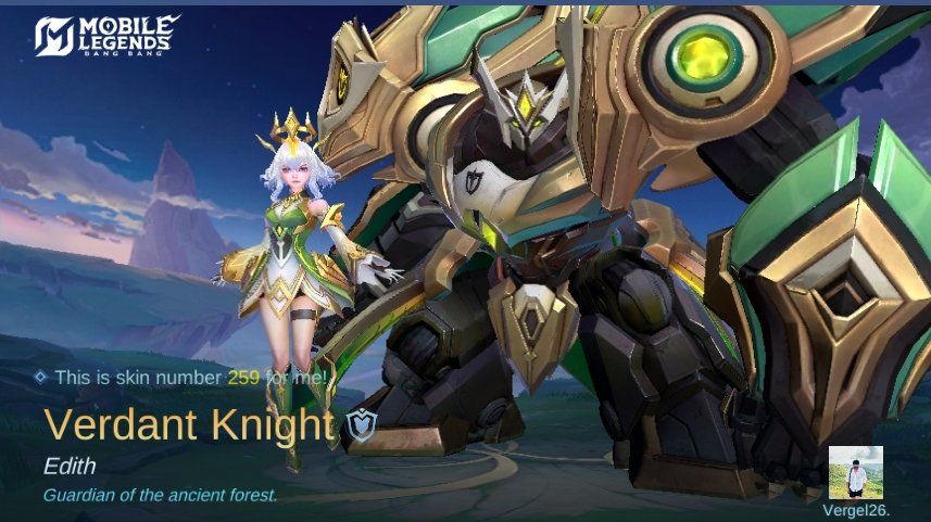 EmVergeL's tweet photo. I just obtained a new skin Verdant Knight in Mobile Legends: Bang Bang! Let's face off against the world's best MOBA players together! 
https://t.co/K1Vk1Jwyl9 https://t.co/D9ueE88slJ