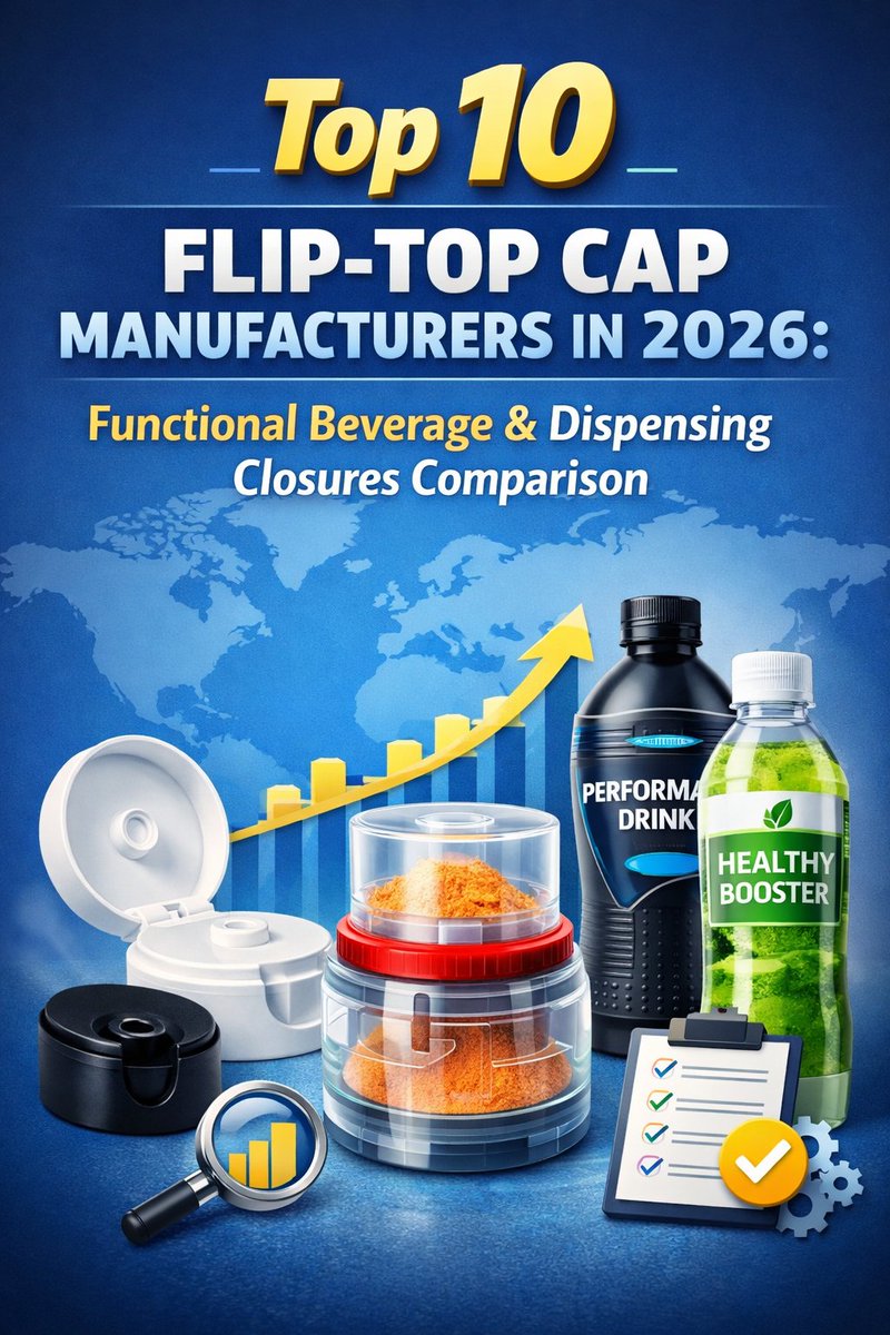 FlipTopCap's tweet photo. Flip-top caps are no longer just “open &amp; close” lids.
In 2026, functional beverages demand dispensing and twist-to-activate closures.
👉 Top 10 Flip-Top Cap Manufacturers (2026 Guide)
#FlipTopCaps #FunctionalBeverages #PackagingInnovation #DispensingCaps https://t.co/obIIhYZy8q