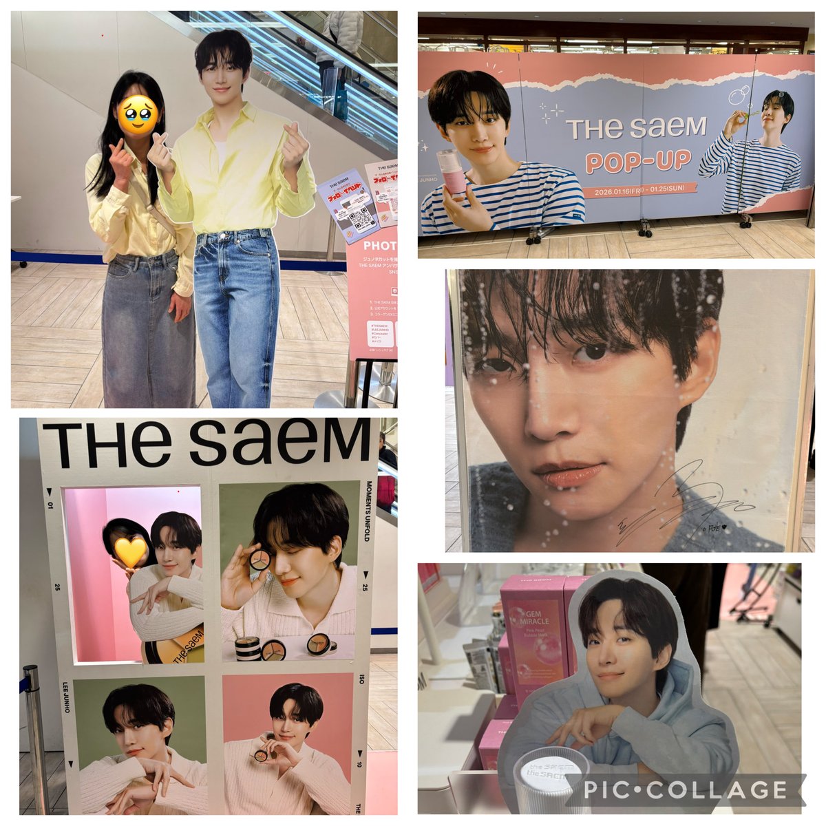 Uri01140125's tweet photo. 今日はザセムジュノとおそろコーデでPOPアップへ🥹💛
東京よりコンパクトだったけど、素敵ジュノがたくさんお出迎えしてくれて幸せ🫶
#thesame さん大阪開催ありがとうございます😭
その後韓国カフェでプチ推し活🤭🍰☕️
⛄️と文字クッキートッピングしてもらえてめっちゃ可愛かった😍
#ジュノ #이준호 https://t.co/FeHUmamzqb