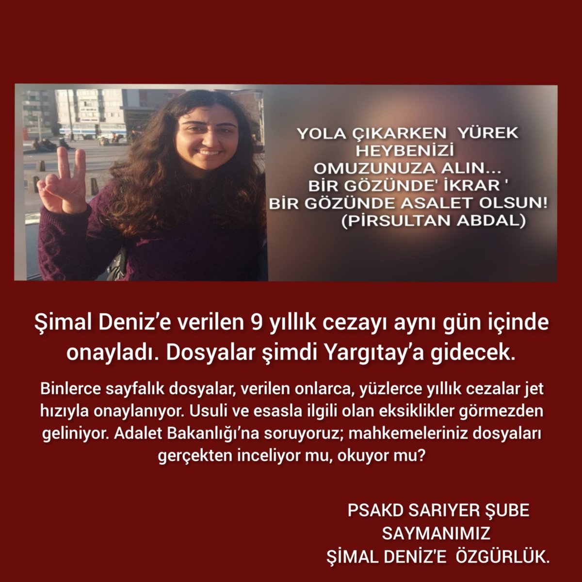 PSAKD SARIYER ŞUBE SAYMANIMIZ
  ŞİMAL DENİZ'E ÖZGÜRLÜK.
<a href="/AleviKomitesi/">ANADOLU ALEVİ KOMİTESİ</a> <a href="/AleviAgi/">Alevi Haber Ağı - AHA</a> <a href="/alevibektasi_f/">Alevi Bektaşi Federasyonu - ABF</a> <a href="/psakd1988/">PSAKD Genel Merkez</a> <a href="/PSAKDGOP/">PSAKD GOP</a> <a href="/PsakdGazi/">PSAKD Gazi Şehitleri Cemevi</a> <a href="/PsakdKartal/">Pir Sultan Abdal Kültür Derneği Ve Cemevi Kartal</a> <a href="/PirHaberAjansi/">PİRHA - PİR HABER AJANSI</a> <a href="/semahtv/">SEMAH TV</a>