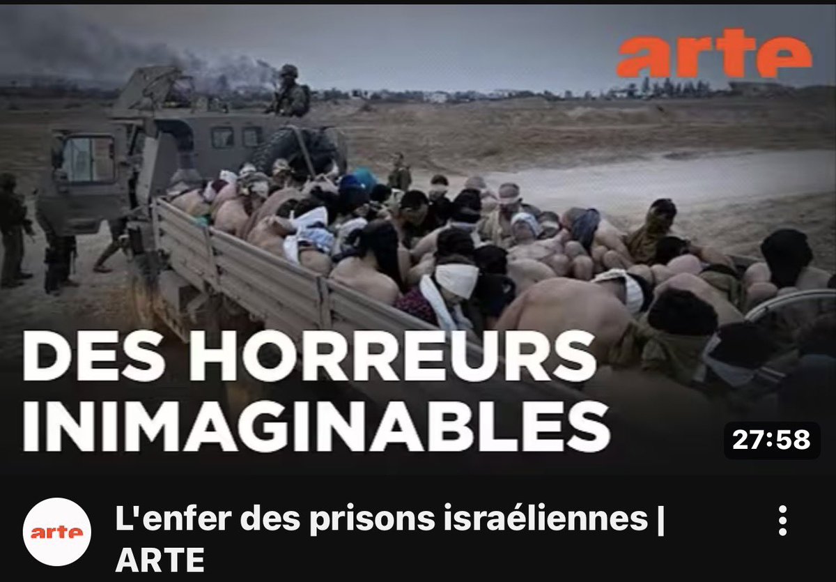 ⭕️ Alors que le régime #israel-ien est  l'auteur de crimes et "horreurs inimagibles", C. #Yadan tente de criminaliser toute critique ...
👉 voir le documentaire d'<a href="/ARTEfr/">ARTE</a> youtube.com/watch?v=PHizfe…