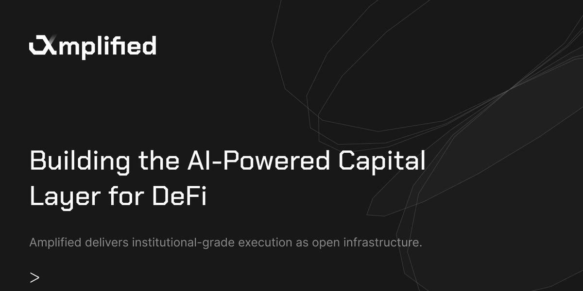 Amplified: aiETH / aiBTC / aiUSD tweet media