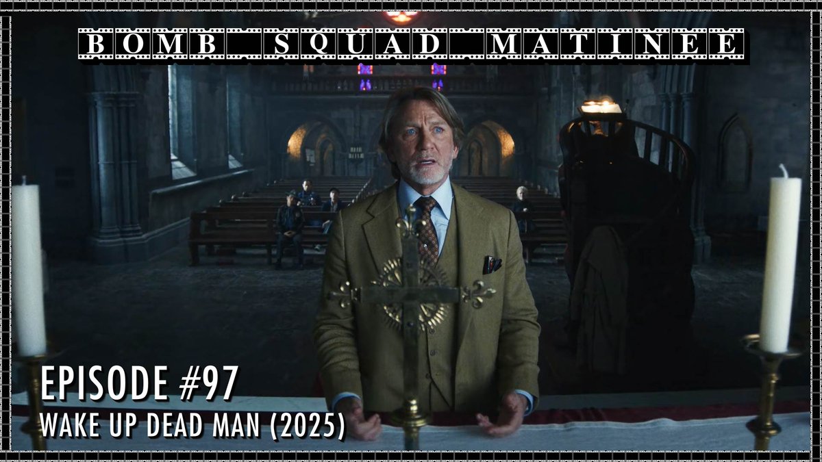 WATCH NOW!: youtu.be/RQqn4g6wxfA
Audio version: linktr.ee/bombsquadprodu…

On the 97th episode of Bomb Squad Matinee, Tanner has once again become Detective Tanoit Blanc and has gathered Austin, Tim, and Cody to investigate Rian Johnson's latest mystery Wake Up Dead Man.