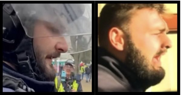 JanMolskiIII's tweet image. Wszystkie znaki na niebie i Ziemi mówią, że jednym z policjantów, który bierze udział w pacyfikowaniu KRSu i zablokował wejście do budynku dziennikarzom i innym jest Filip Rowicki. 

Ten sam policjant, który brał udział w słynnej akcji pacyfikowania rolników w 2024 

🙃