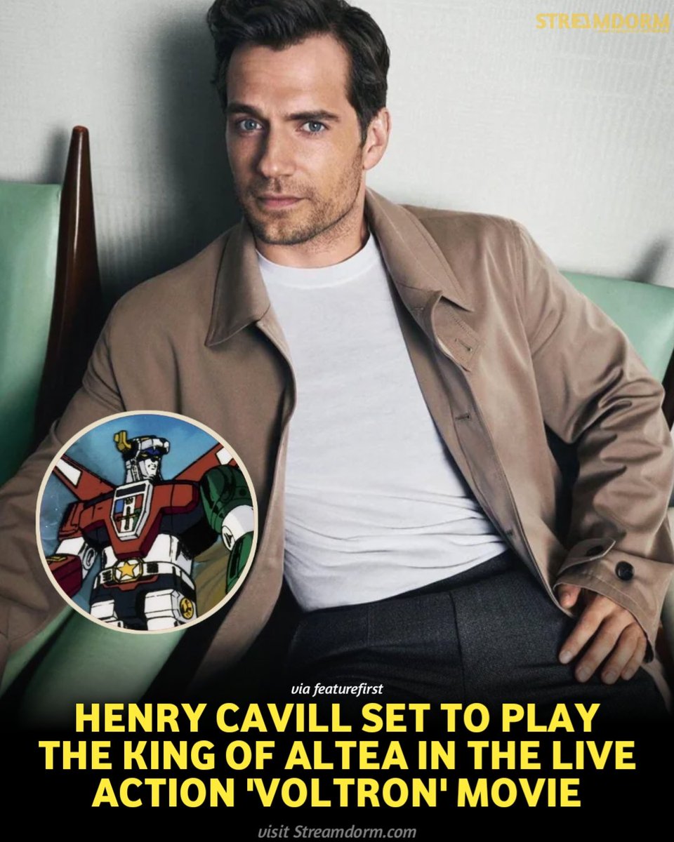 Henry Cavill set to play the King of Altea in the live action 'Voltron' movie. 

via featurefirst