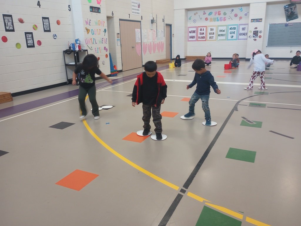 Pre-K is skating through January in PE!