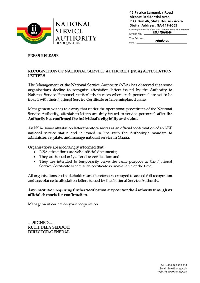The NSS certificate does not carry more weight than an official ATTESTATION. Both are of same value and one can be used in place of the other. Let us not turn away personnel whose certificates are jot ready yet from opportunities if they can produce a valid Attestation.