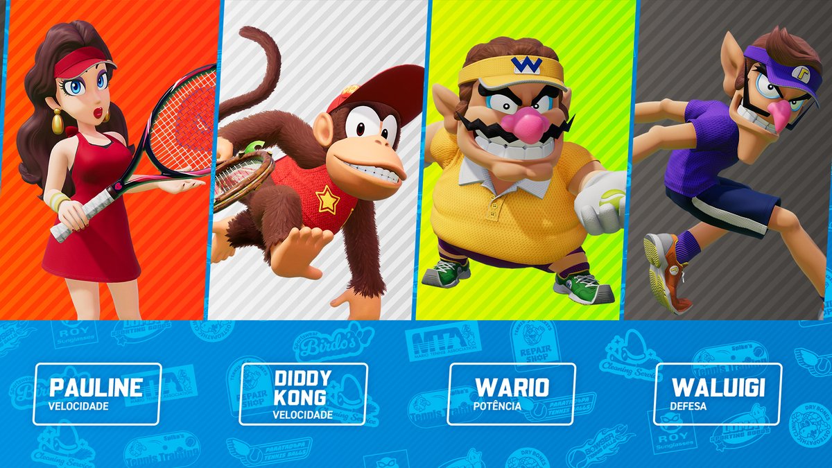 Em #MarioTennisFever terão à disposição 38 personagens, o maior número na história da série!