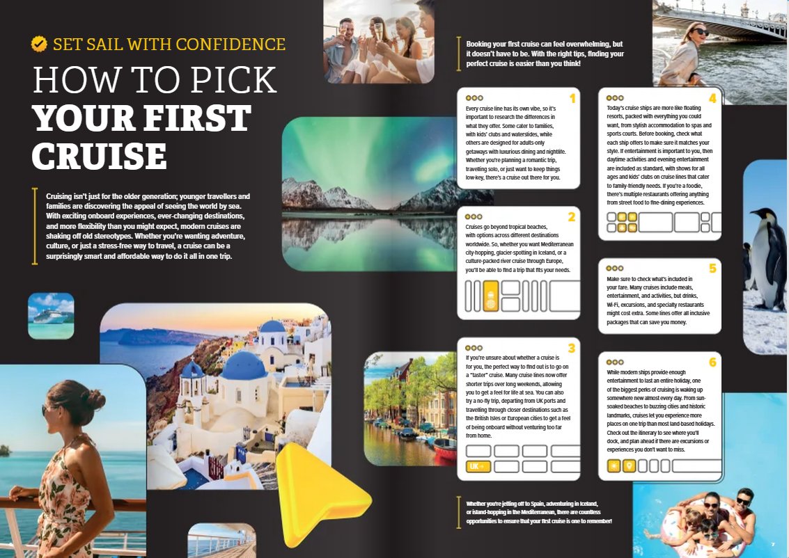 🚢Thinking about your first cruise?
This guide is full of tips to help you choose the right one — from taster trips to Med adventures and everything in between.
Cruising is more popular than ever and there is something for every style and budget🌍
📞01773 305 270