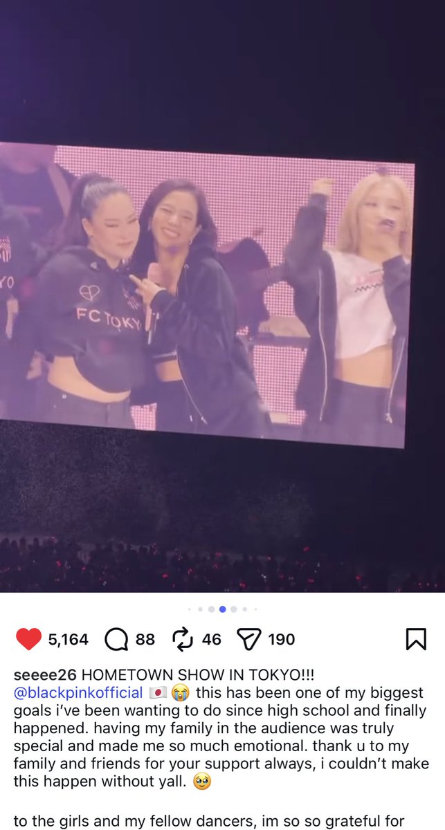 BP__0103's tweet photo. 日本のダンサーさんワルツ日本公演で家族の前でステージに立つ目標叶ったって😭😭なんて素敵なの…
ブルピンだけじゃなくダンサーさんの揃いに揃ったダンス、迫力のあるパフォーマンスが会場を沸かせてました、感動でした🔥♥️ https://t.co/2gzAYR4B9k