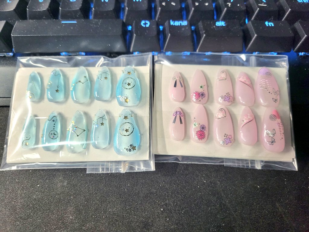 初めてネイルチップを作ってみた
 #ハンドメイド