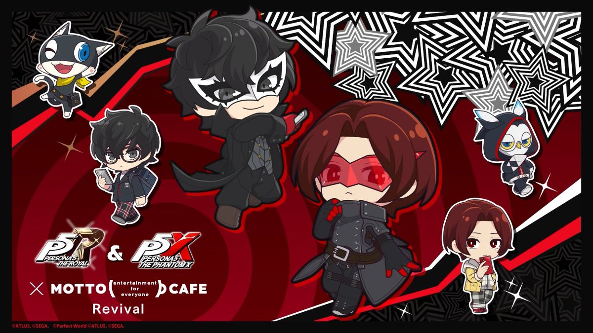 P5X JP , P5R】コラボカフェ 期間：2026年2月11日～3月8日 場所：MOTTO