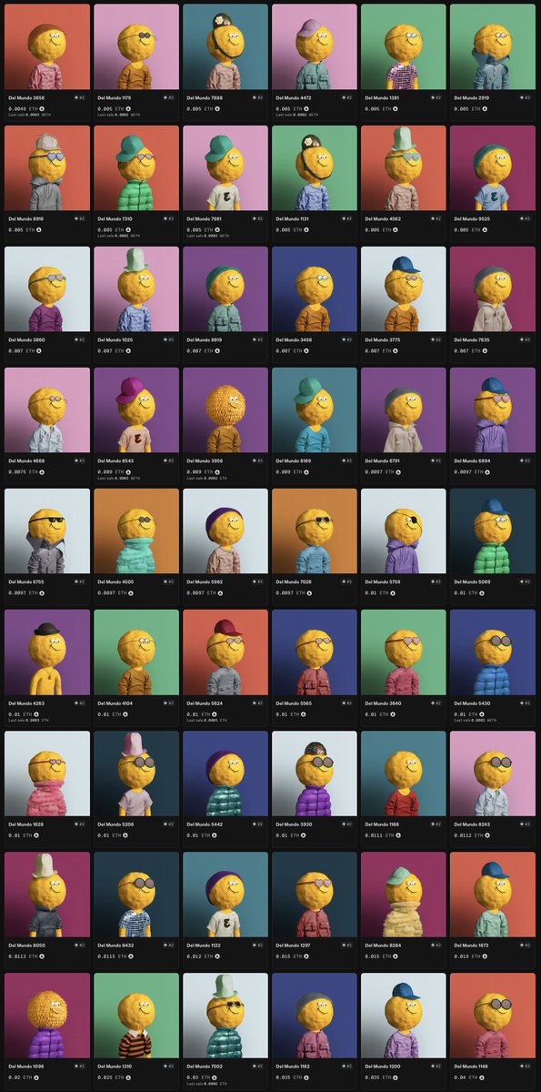 SUCCESS - 10k Del Mundos Minted Out !! 🎉

Now trading on <a href="/opensea/">OpenSea</a>

We’re proud to reveal 10k unique NFTs made with love in a shed in the UK 💪

All art made by hand using found materials, scissors, glue and a keen eye for fashion 🕺

Lots more alpha to come. For now let’s enjoy