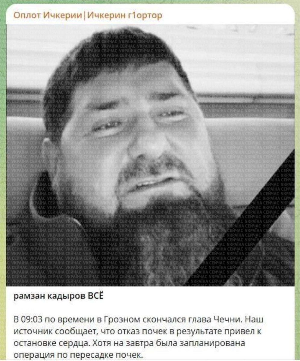 Zn_Portnova's tweet image. У телезі Рамзанку Дирова ховають😀