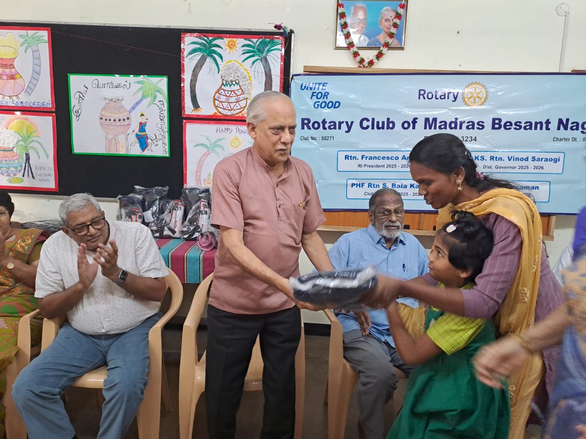 RCbesantnagar's tweet photo. RCMB Chennai, HOPE project activities of distributing various apparatus to the needy children at Madhuram Narayanan Centre for Exceptional Children, Chennai on  Wednesday the 21.01.2026

Sincere thanks to RTN. R. Krishnamurthy and his family for their contribution for the project https://t.co/OmynfK9KaW