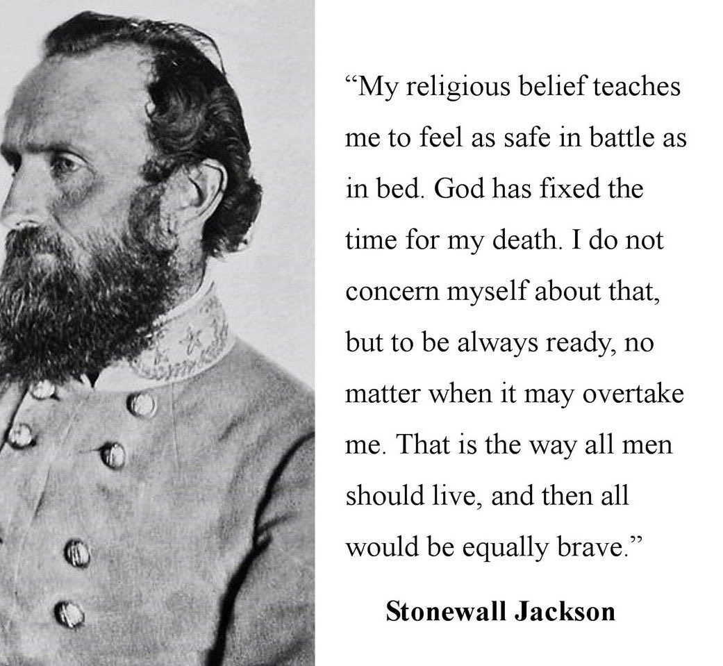 Happy Birthday to Thomas “Stonewall” Jackson, who was simultaneously one of the best soldiers and most pious of Christians to have ever been born on this continent. If we could all be but a fraction of the man he was, we would have our country again.