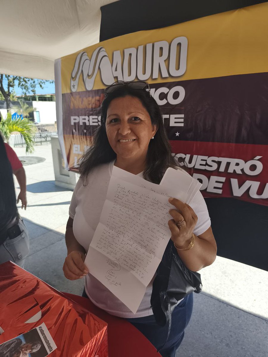 noraboutt's tweet photo. JORNADA DE REALIZACIÓN DE CARTAS PARA CILIA FLORES Y NICOLÁS MADURO MOROS
📍 Estado: CARABOBO
📍 Municipio: SAN JOAQUÍN
📍 Parroquia: SAN JOAQUÍN
📍 Dirección: CASCO CENTRAL SAN JOAQUIN COMUNA CENTRO ESTÉ LAGO LOS TACARIGUA
#FreeMaduro #FreeCilia #WeWantThemBack #LosQueremosDeVuelta #GOLD