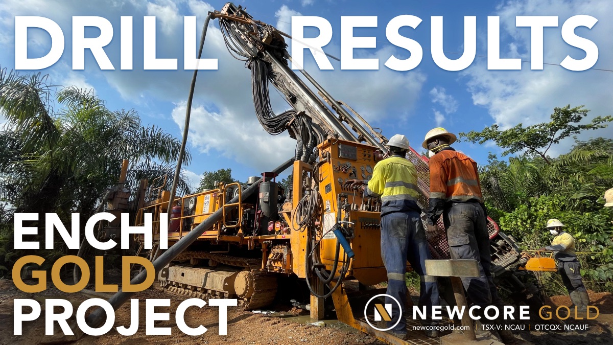 *NEWS RELEASE* Visible Gold Confirmed ✨ and High Grade Intercepts Delivered Through Drilling! Newcore Gold's second set of diamond drill results from the 45,000 metre drill campaign at the Enchi Gold Project in Ghana continue to prove the potential for resource growth at the