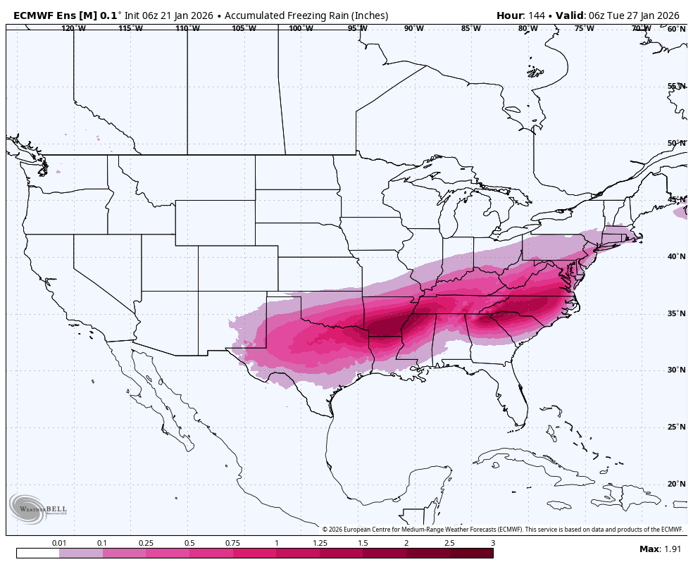 ryanhallyall's tweet photo. Many of the models shifted north last night but the overall story remains the same, a particularly dangerous winter storm is on the way &amp; we still don't know the fine details. The time to prepare is now. https://t.co/64QAkhpkwS