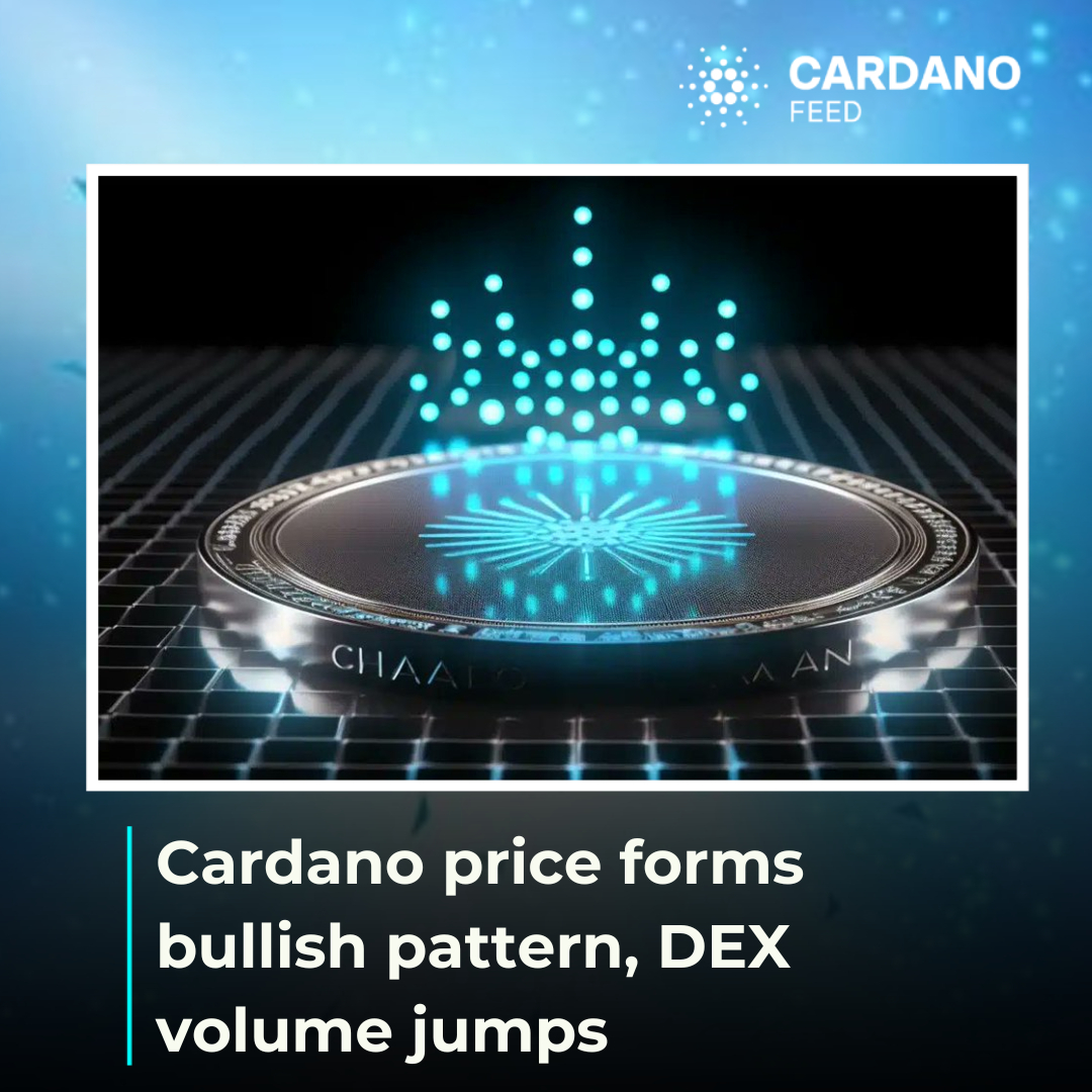 Cardano price forms bullish pattern, DEX volume jumps