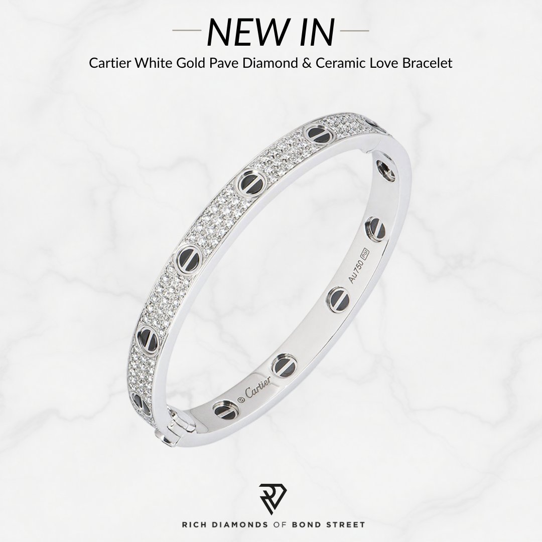 RichDiamonds's tweet photo. ✨ NEW IN ✨
Cartier White Gold Pavé Diamond &amp; Ceramic Love Bracelet (Size 21) 🤍💎 Iconic style, effortless sparkle.
Shop New In 👉 https://t.co/ECsDDysG4k

#Cartier #LoveBracelet #FineJewellery #LuxuryJewellery #Diamonds https://t.co/2X1QLcb4sc