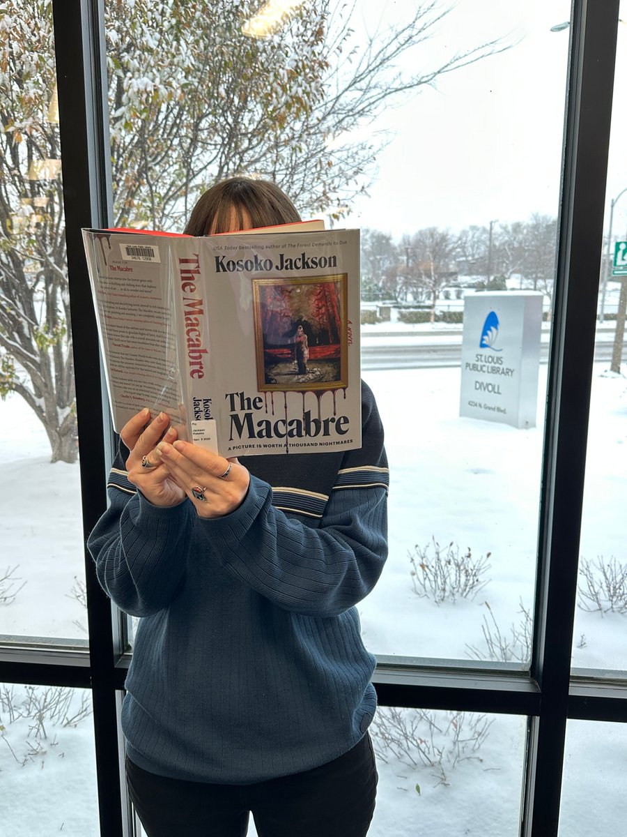 STLpubLibrary's tweet photo. It’s #WAYRW! This week we were reading “The Macabre” by Kosoko Jackson, a thrilling collection of stories that explore horror, identity and the unexpected turns of human nature. What are you reading this week? https://t.co/4L6LMHWqlB