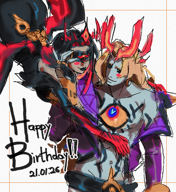 harmonia_99's tweet photo. last year i drew viego without isolde, this year i wanted to have both of them happy for his fifth birthday :)
#viego #isolde https://t.co/SvBFTKwWij