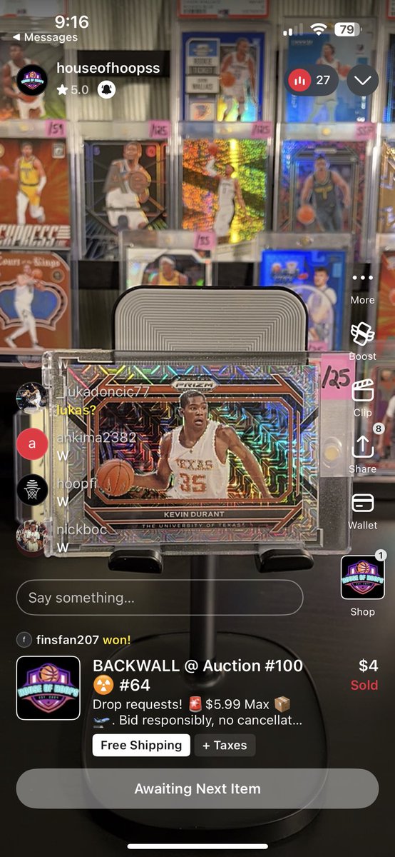 Austin Reaves auto ✅
Kevin Durant /25✅

Bigger inventory pieces =
Bigger sales =
Bigger buy and burns 🔥🔥 

$LEBRON $COLLAT