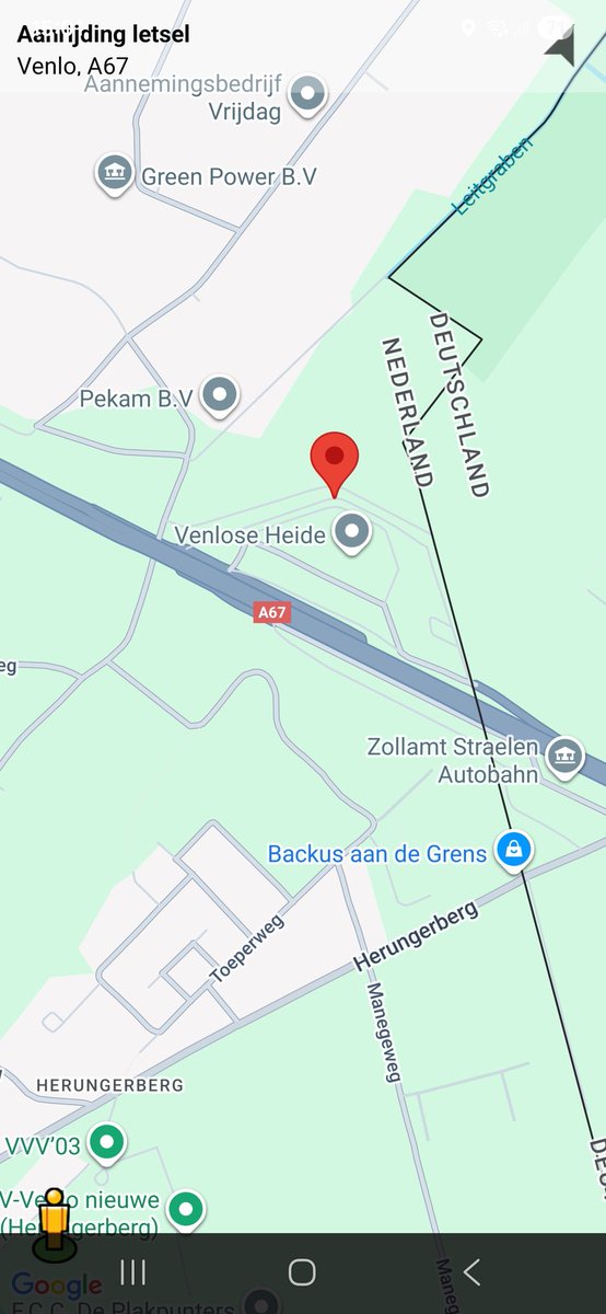 Aanrijding met letsel op de A67 bij Venlo