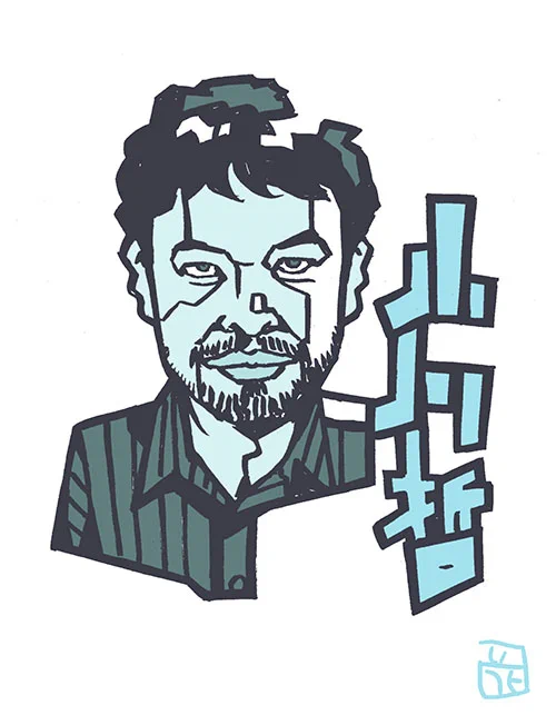 このタッチで小説家イラスト #小川哲 #このタッチ