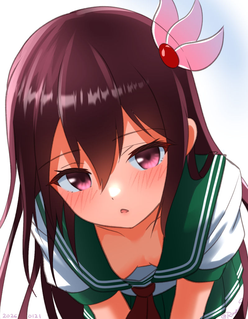 Ray___S's tweet image. もっと近くで見てよ
#艦これ版深夜の真剣お絵描き60分一本勝負 
#艦これ版真剣お絵描き60分一本勝負_20260121